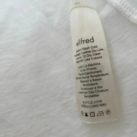 ARITZIA - WILFRED Wrap Around Crew Neck Tshirt - Picture 5 of 7